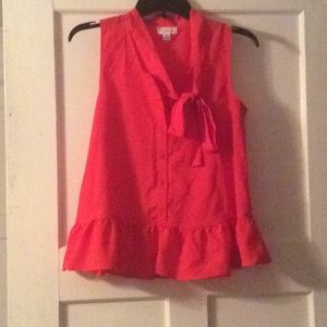 Top sleeveless with flounce bottom